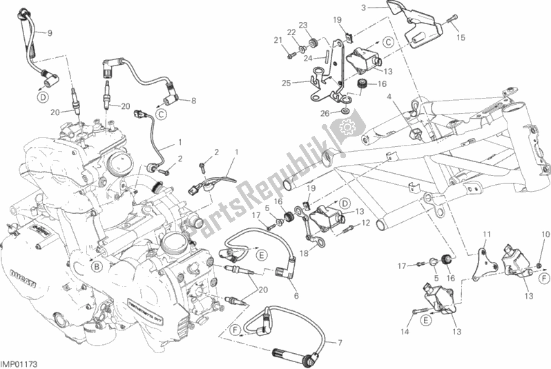 Todas las partes para Arnés De Cableado (bobina) de Ducati Multistrada 1260 Enduro Touring 2020